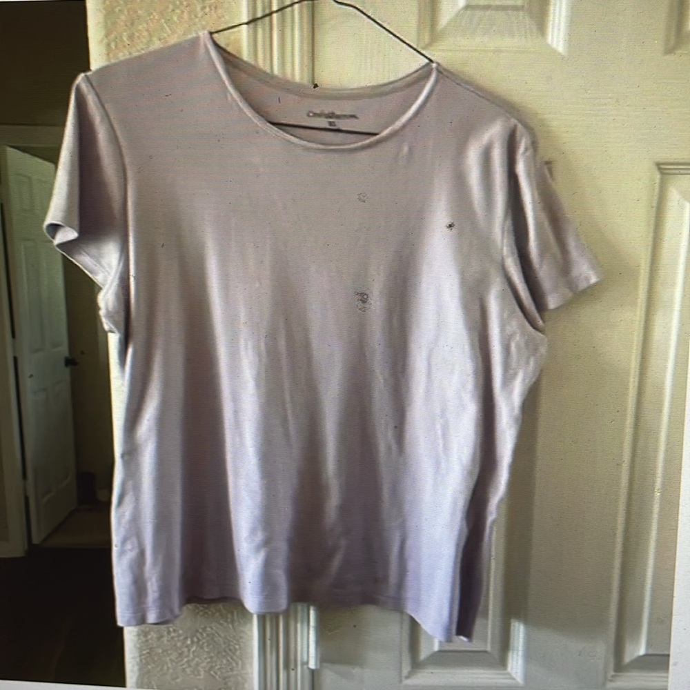 Croft & Barrow short sleeve purple Tee XL